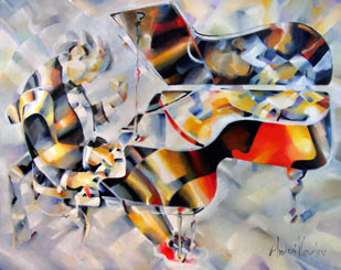 Pianist. Пианист. Андрей Ковалёв. Живопись